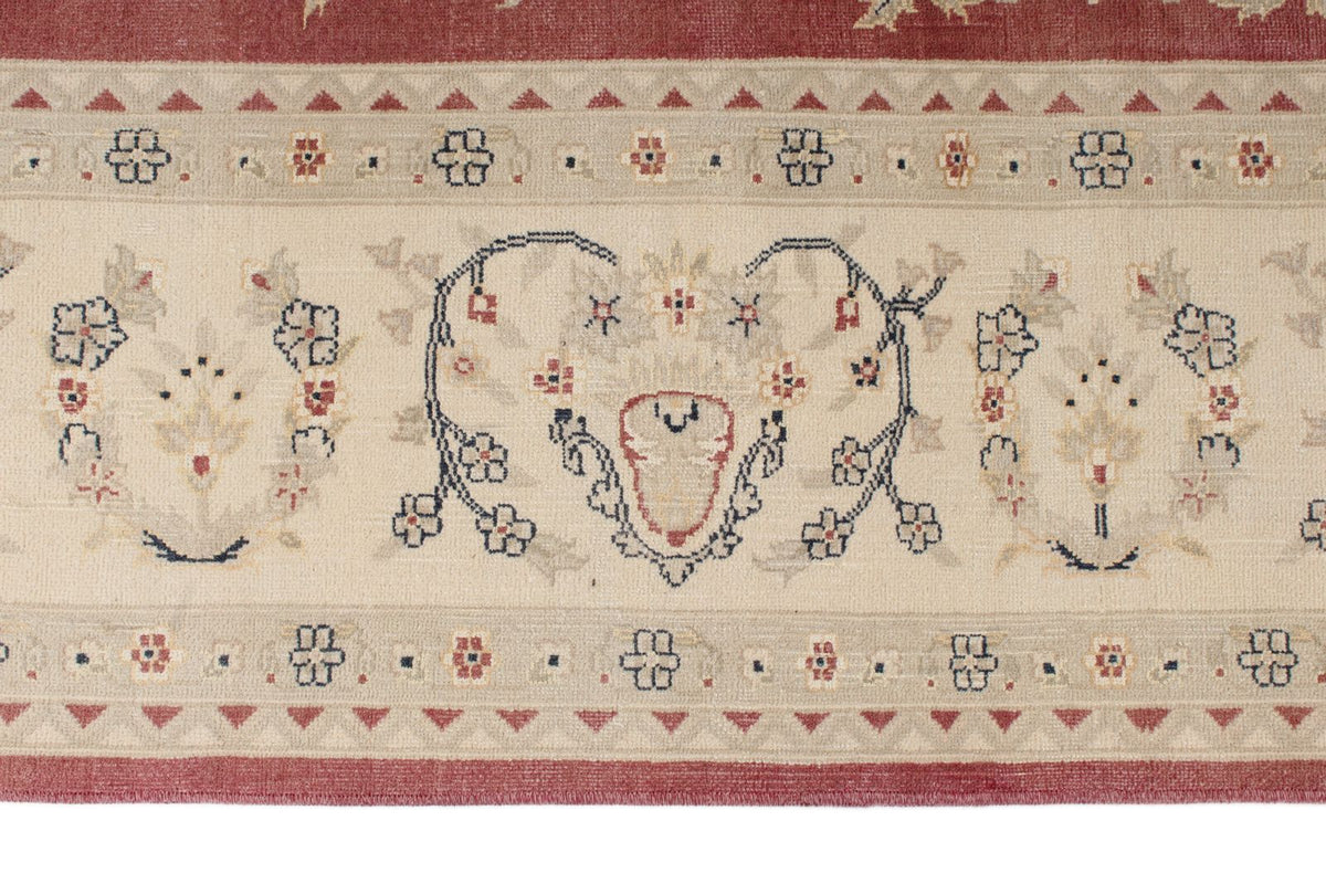 8x10 Burgundy and Beige Turkish Traditional Rug