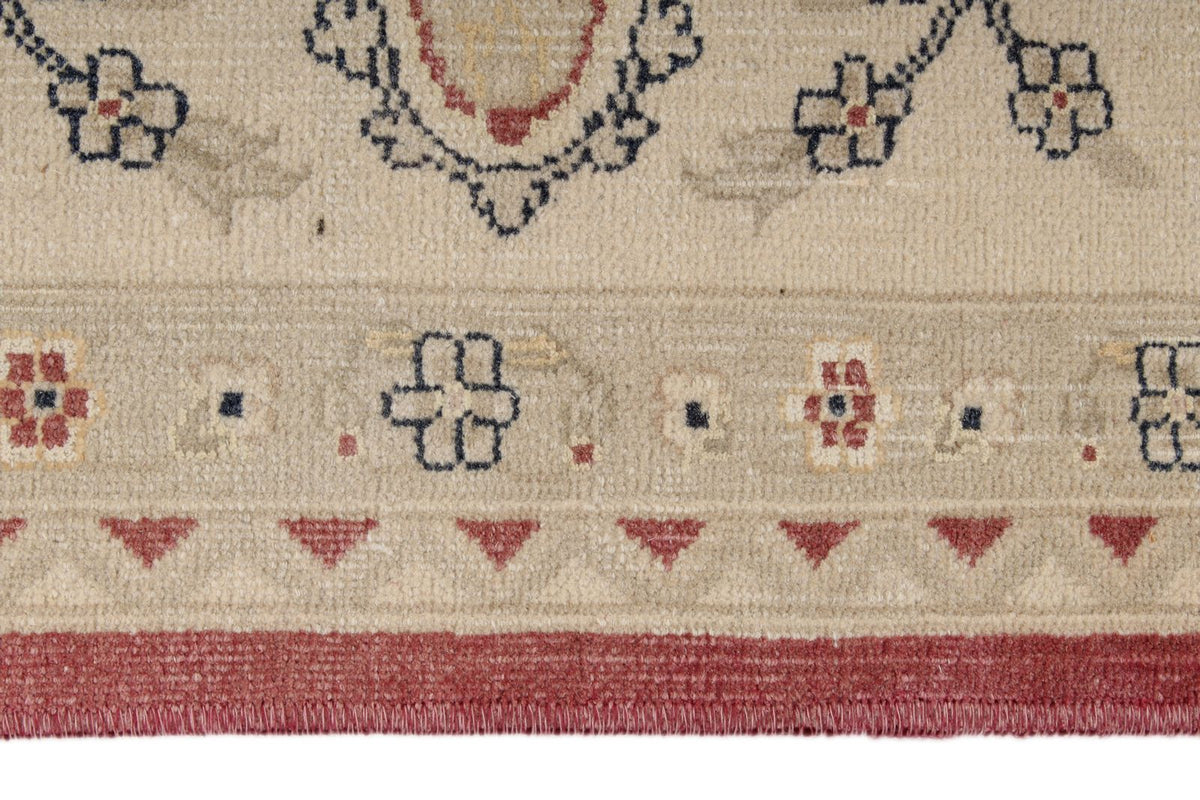 8x10 Burgundy and Beige Turkish Traditional Rug