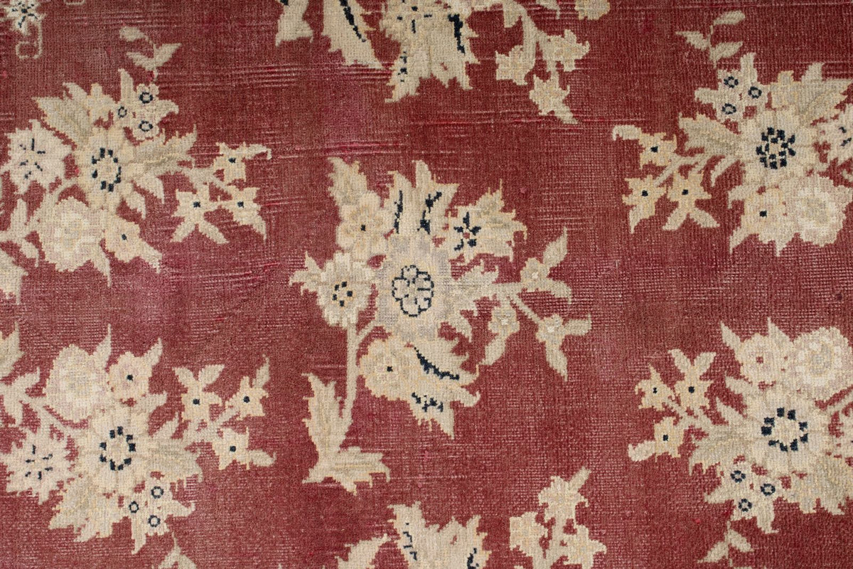 8x10 Burgundy and Beige Turkish Traditional Rug