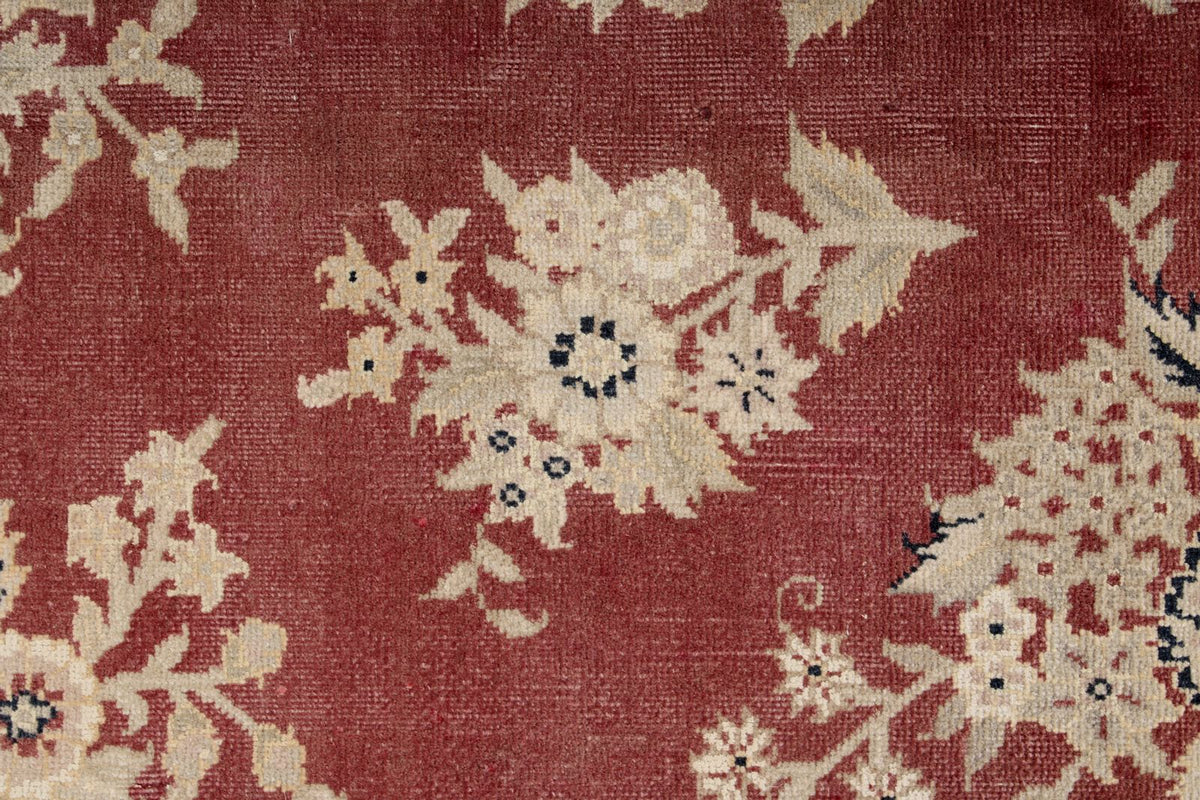 8x10 Burgundy and Beige Turkish Traditional Rug