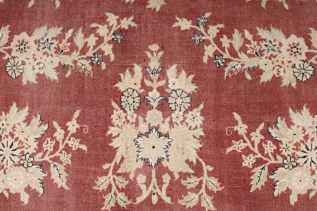 8x10 Burgundy and Beige Turkish Traditional Rug