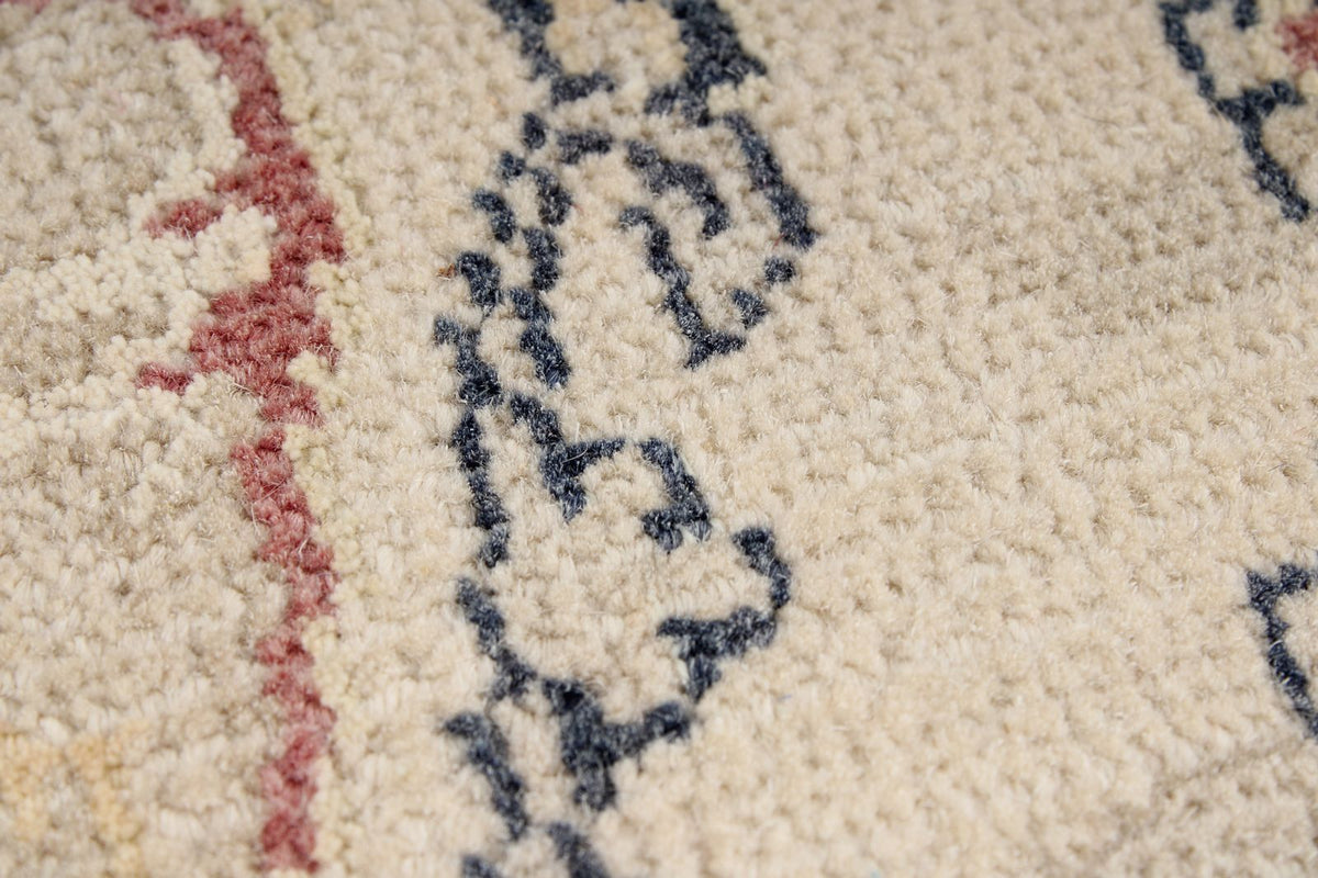 8x10 Burgundy and Beige Turkish Traditional Rug