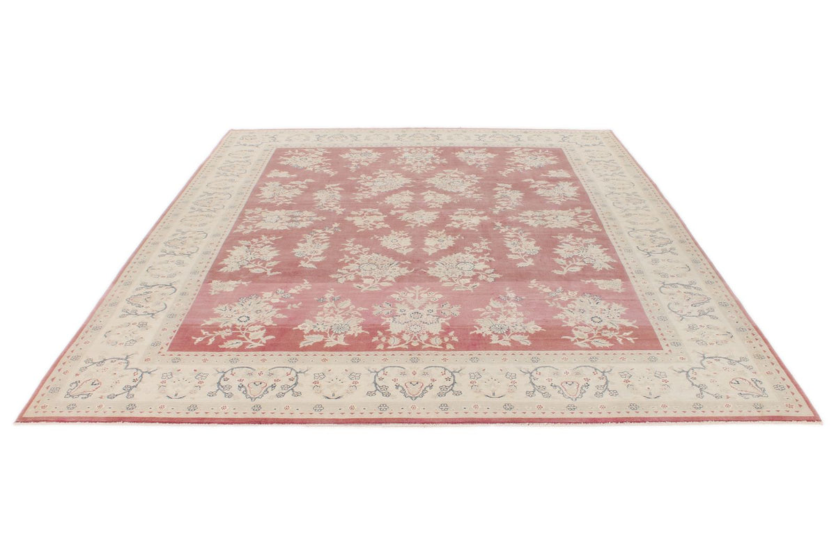 8x10 Burgundy and Beige Turkish Traditional Rug