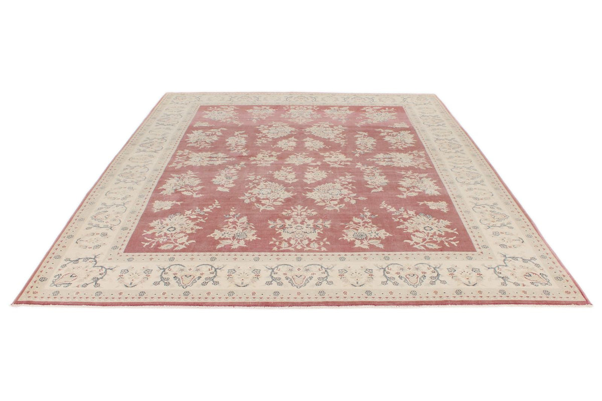 8x10 Burgundy and Beige Turkish Traditional Rug
