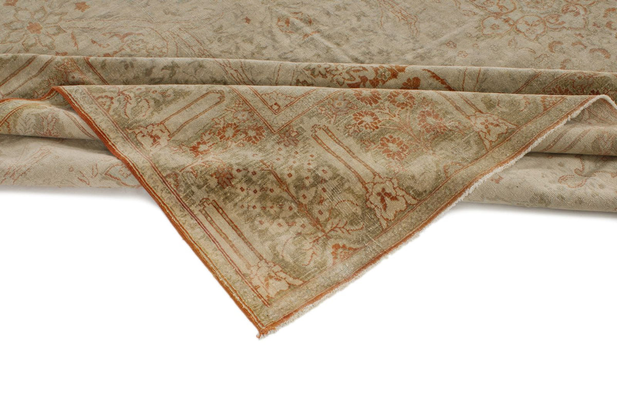 10x15 Beige and Rust Turkish Traditional Rug