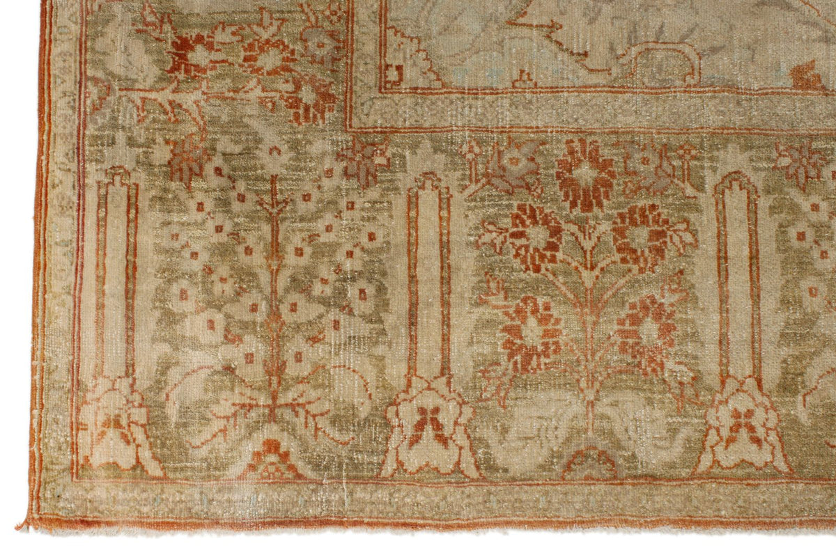 10x15 Beige and Rust Turkish Traditional Rug