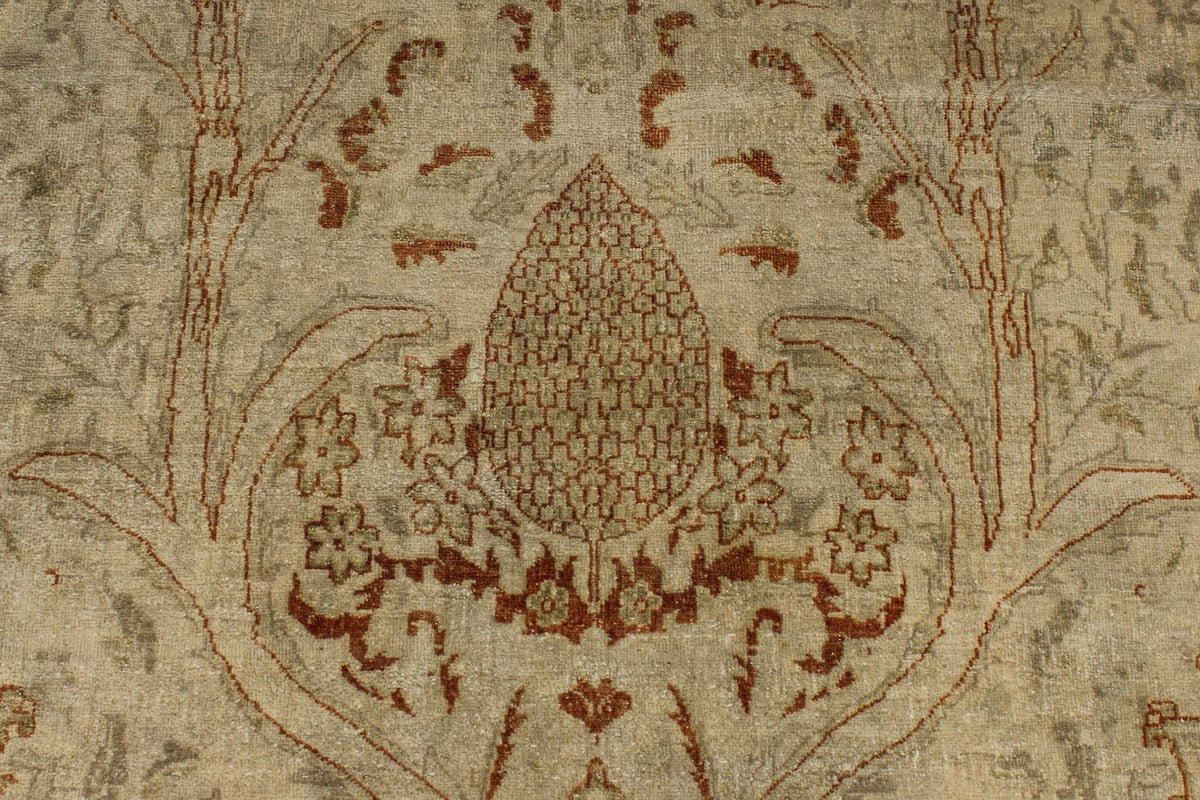 10x15 Beige and Rust Turkish Traditional Rug