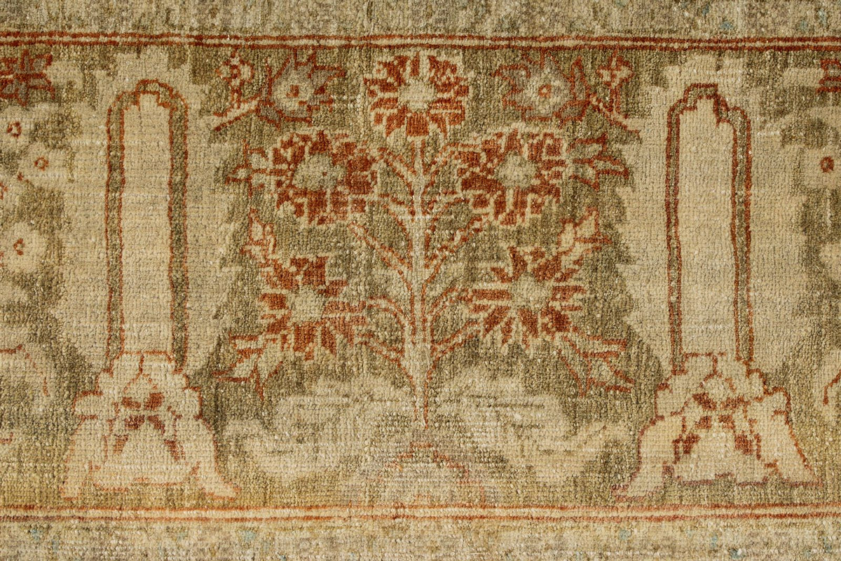 10x15 Beige and Rust Turkish Traditional Rug