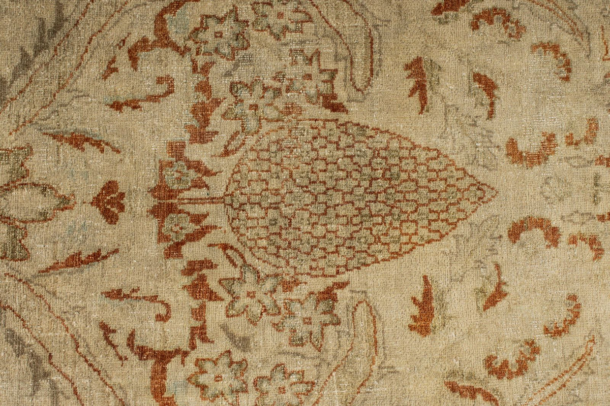 10x15 Beige and Rust Turkish Traditional Rug