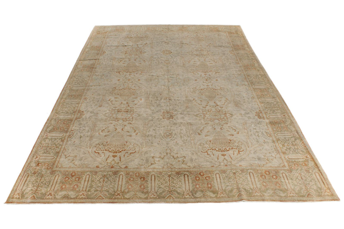 10x15 Beige and Rust Turkish Traditional Rug