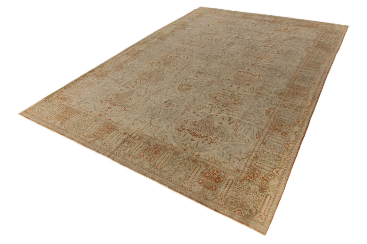 10x15 Beige and Rust Turkish Traditional Rug