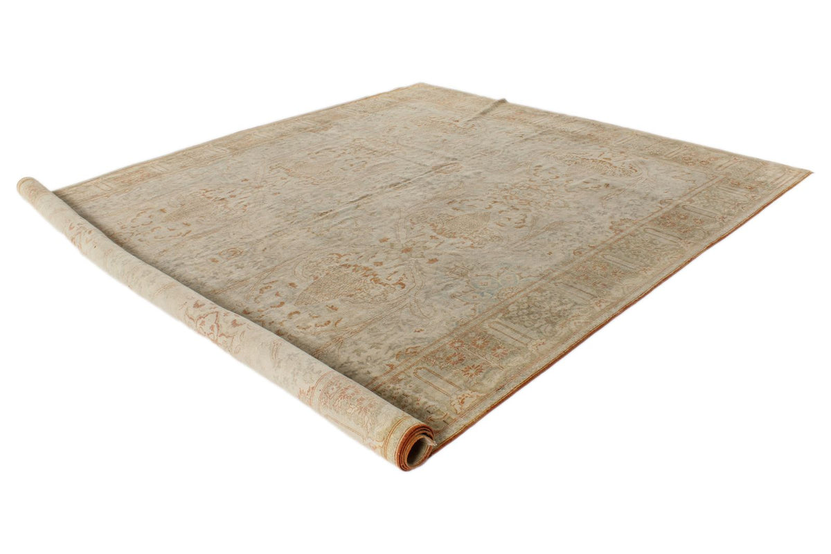 10x15 Beige and Rust Turkish Traditional Rug