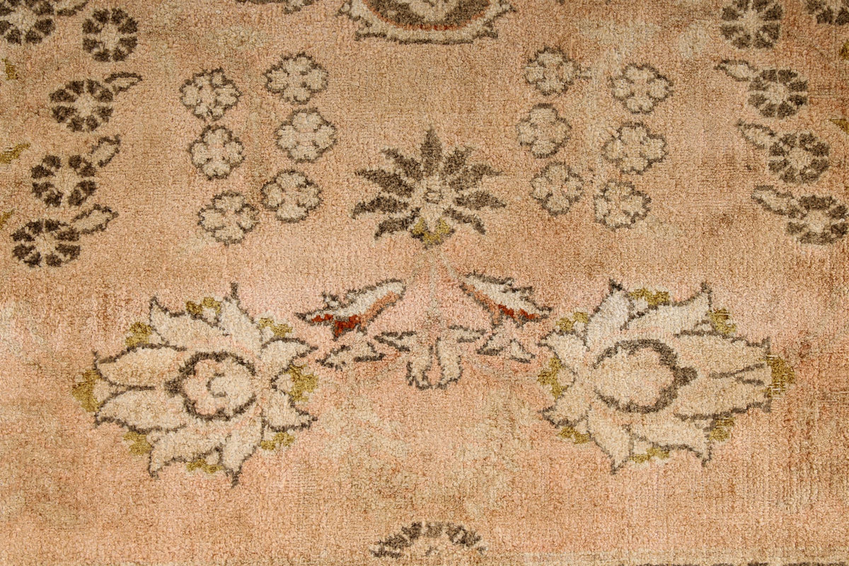 6x9 Beige and Brown Turkish Traditional Rug