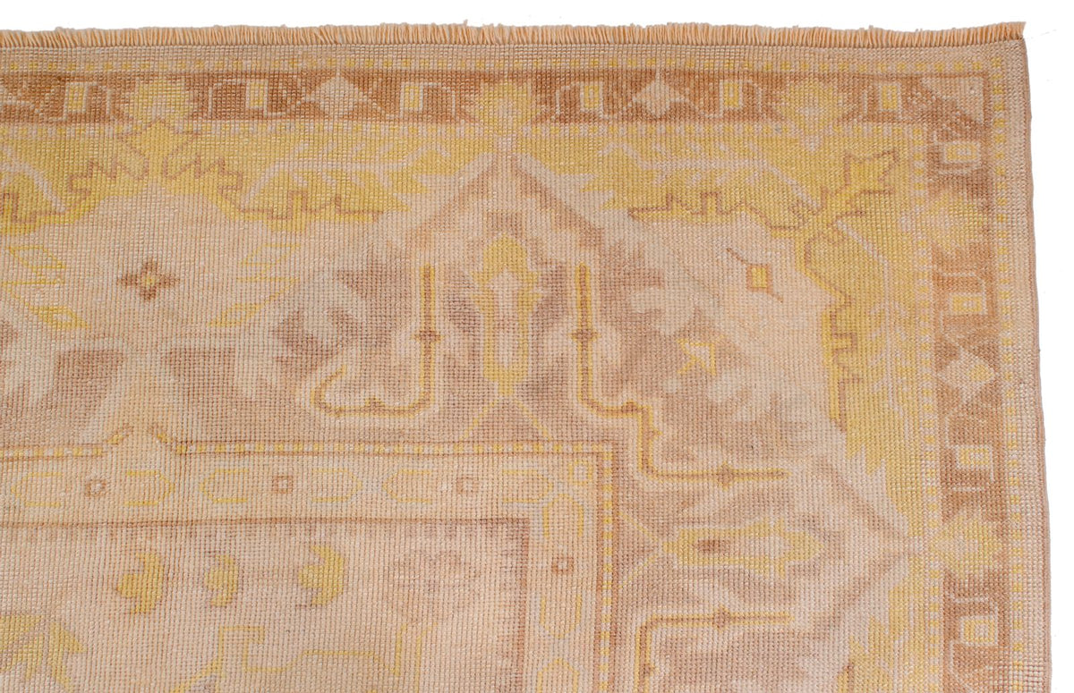 9x11 Beige Turkish Oushak Rug