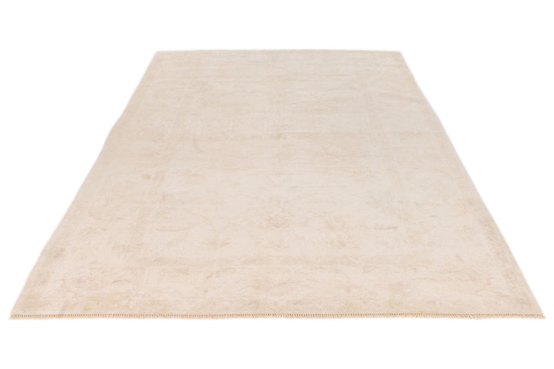 6x9 Beige Turkish Oushak Rug