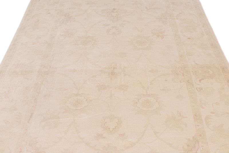 6x9 Beige Turkish Oushak Rug