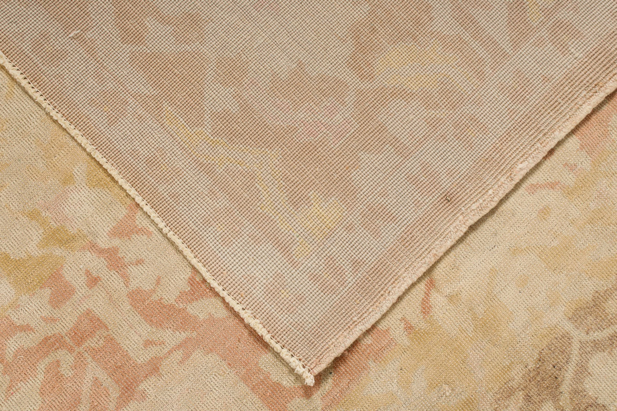 12x17 Beige and Rust Turkish Traditional Rug