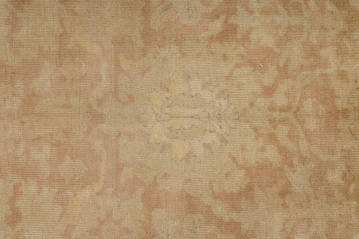 12x17 Beige and Rust Turkish Traditional Rug