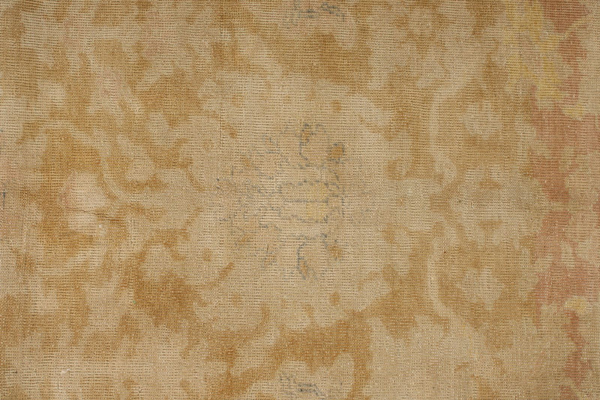 12x17 Beige and Rust Turkish Traditional Rug