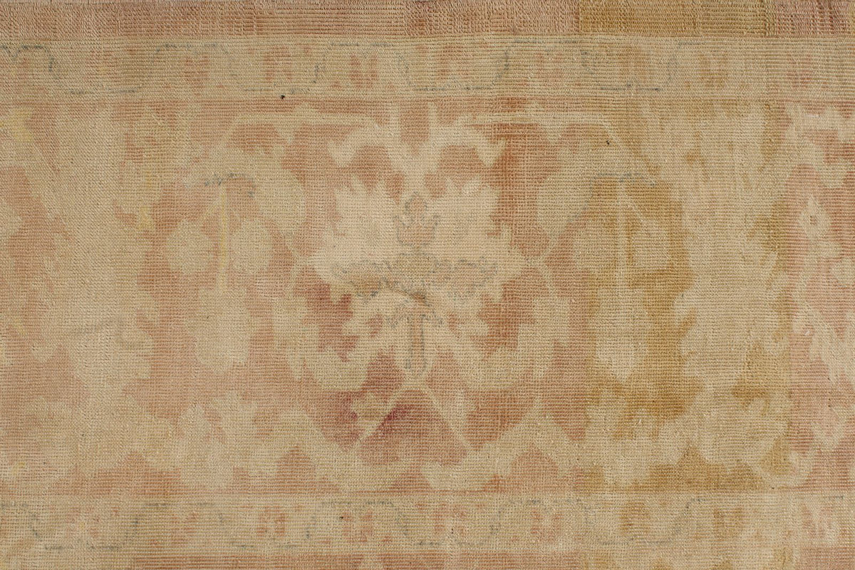 12x17 Beige and Rust Turkish Traditional Rug