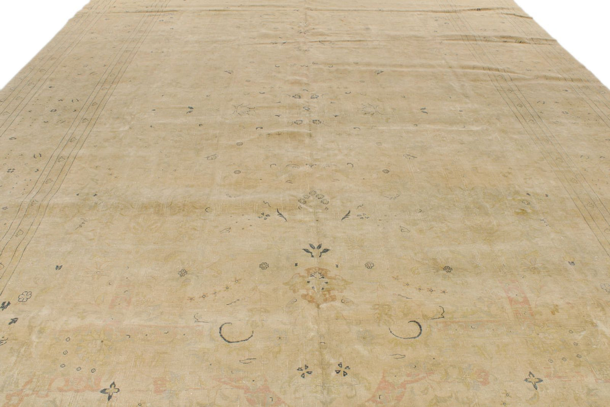11x18 Beige and Blue Persian Traditional Rug