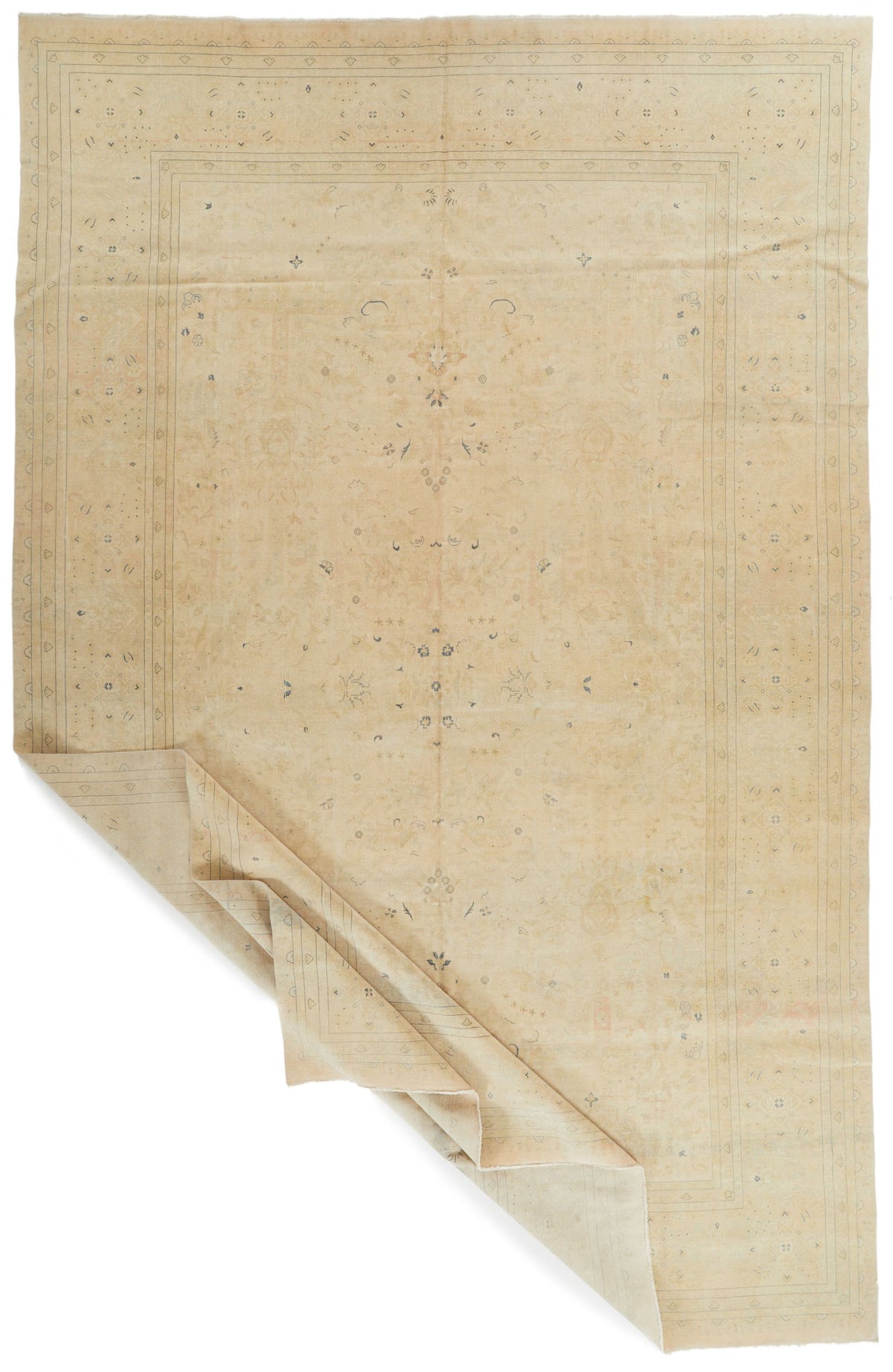 11x18 Beige and Blue Persian Traditional Rug