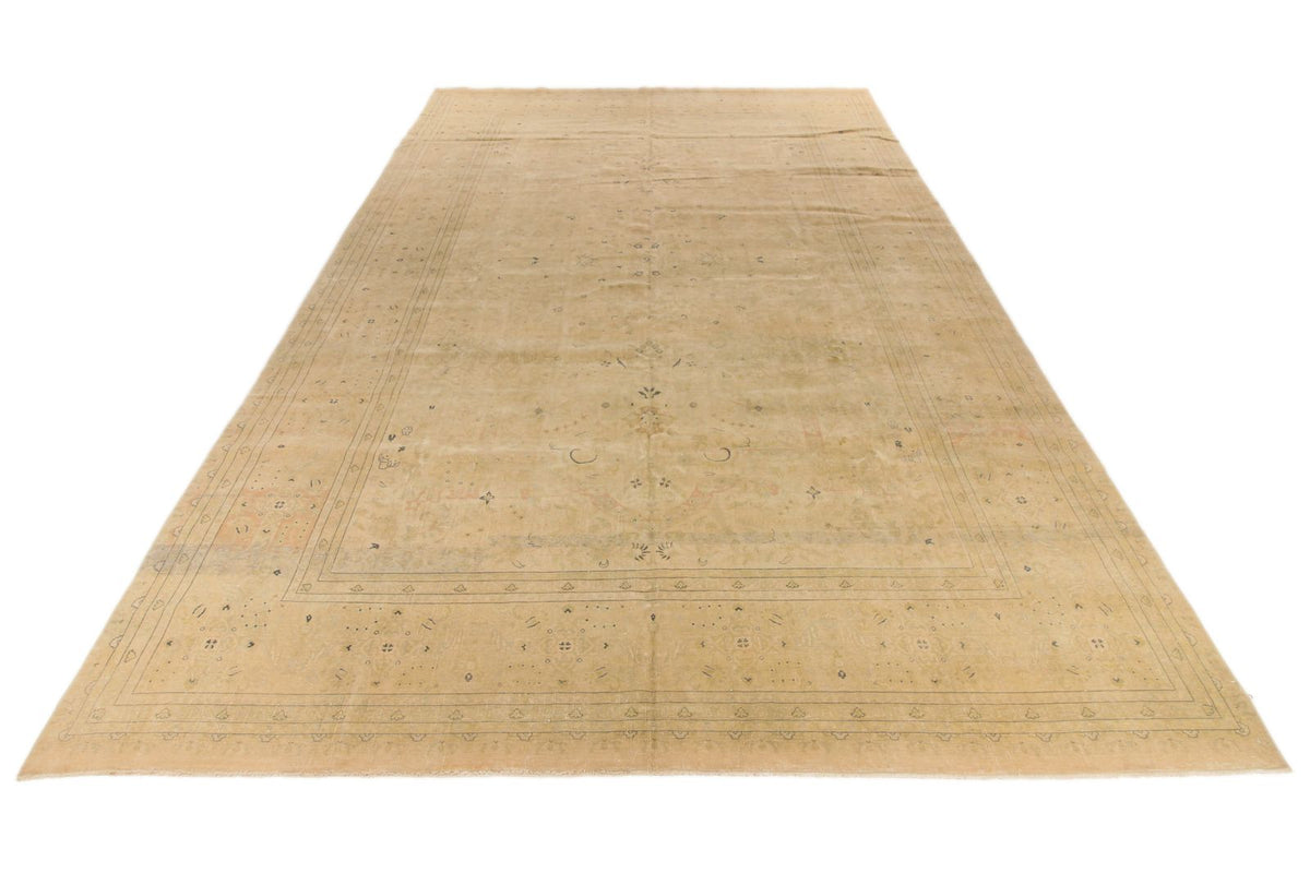 11x18 Beige and Blue Persian Traditional Rug