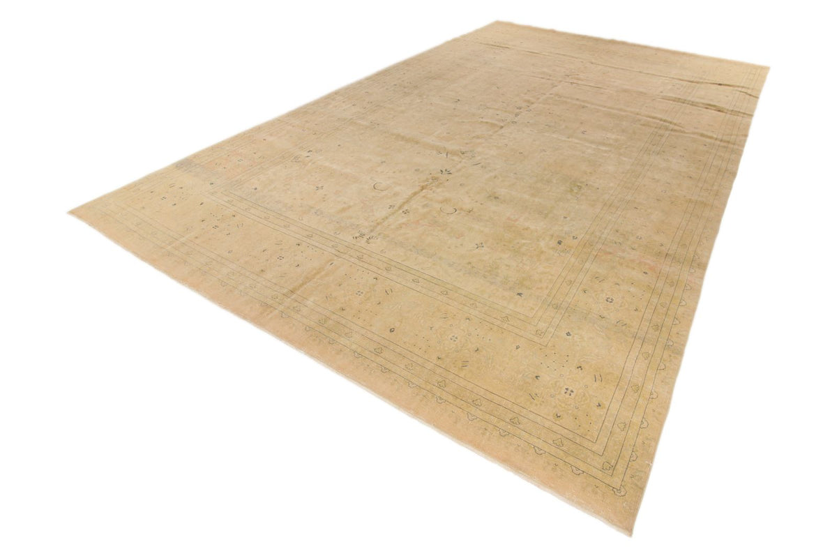 11x18 Beige and Blue Persian Traditional Rug
