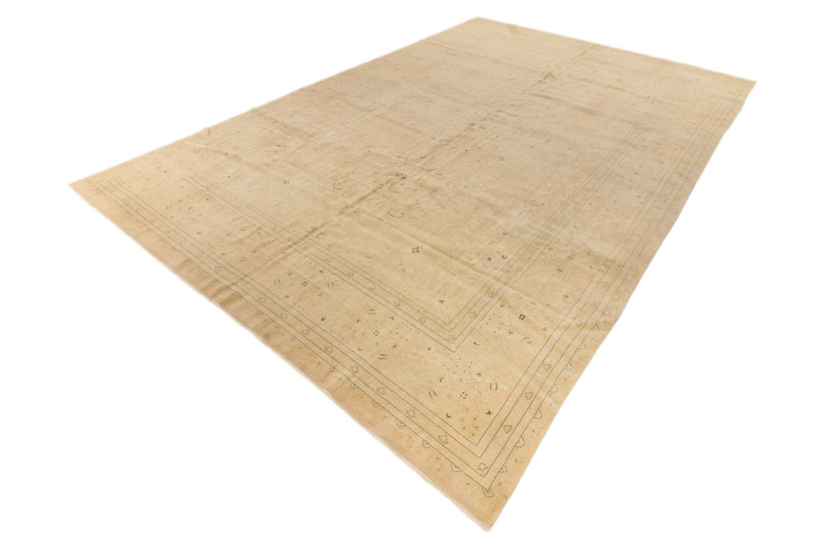 11x18 Beige and Blue Persian Traditional Rug
