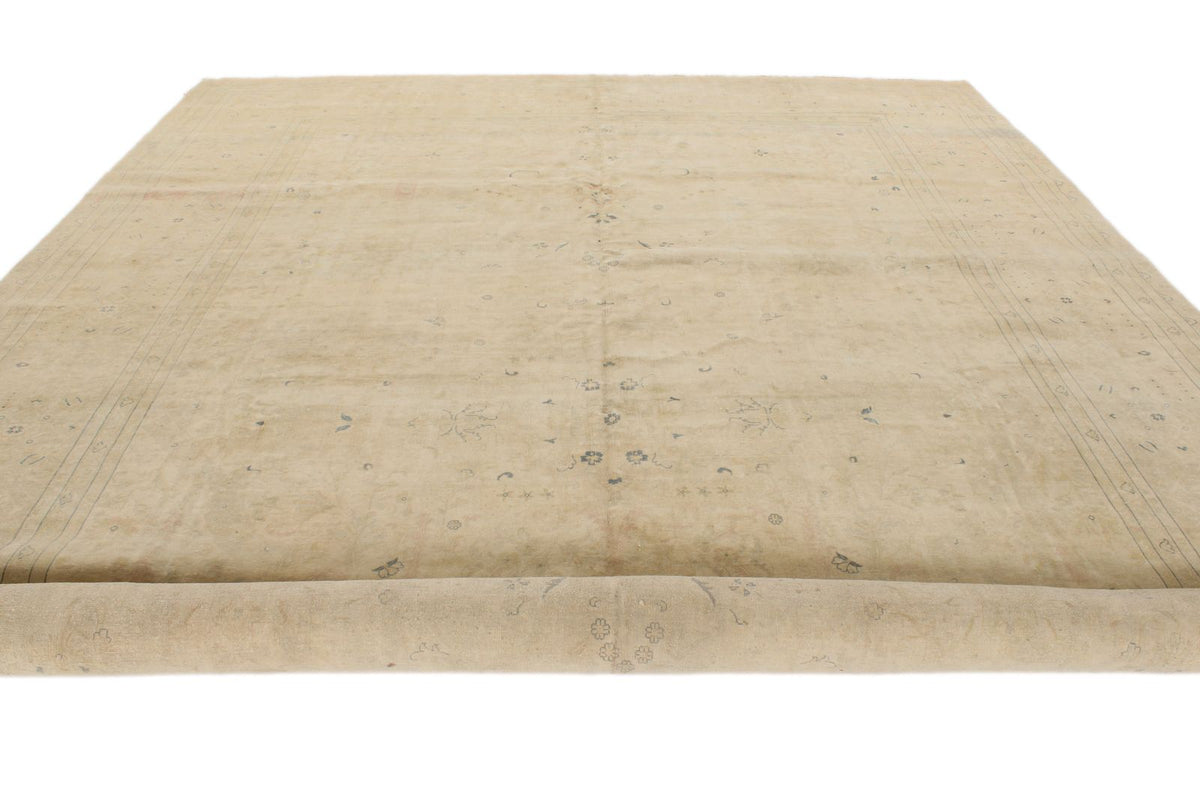 11x18 Beige and Blue Persian Traditional Rug