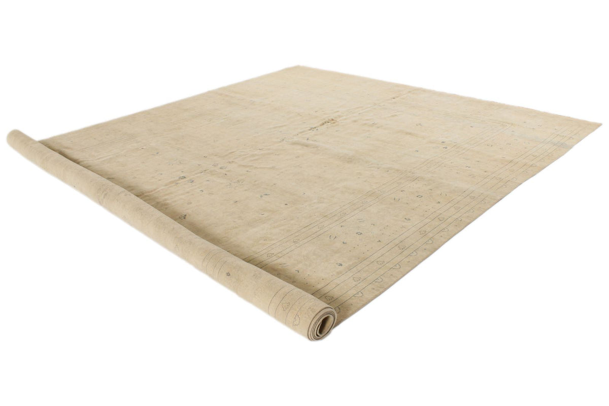 11x18 Beige and Blue Persian Traditional Rug
