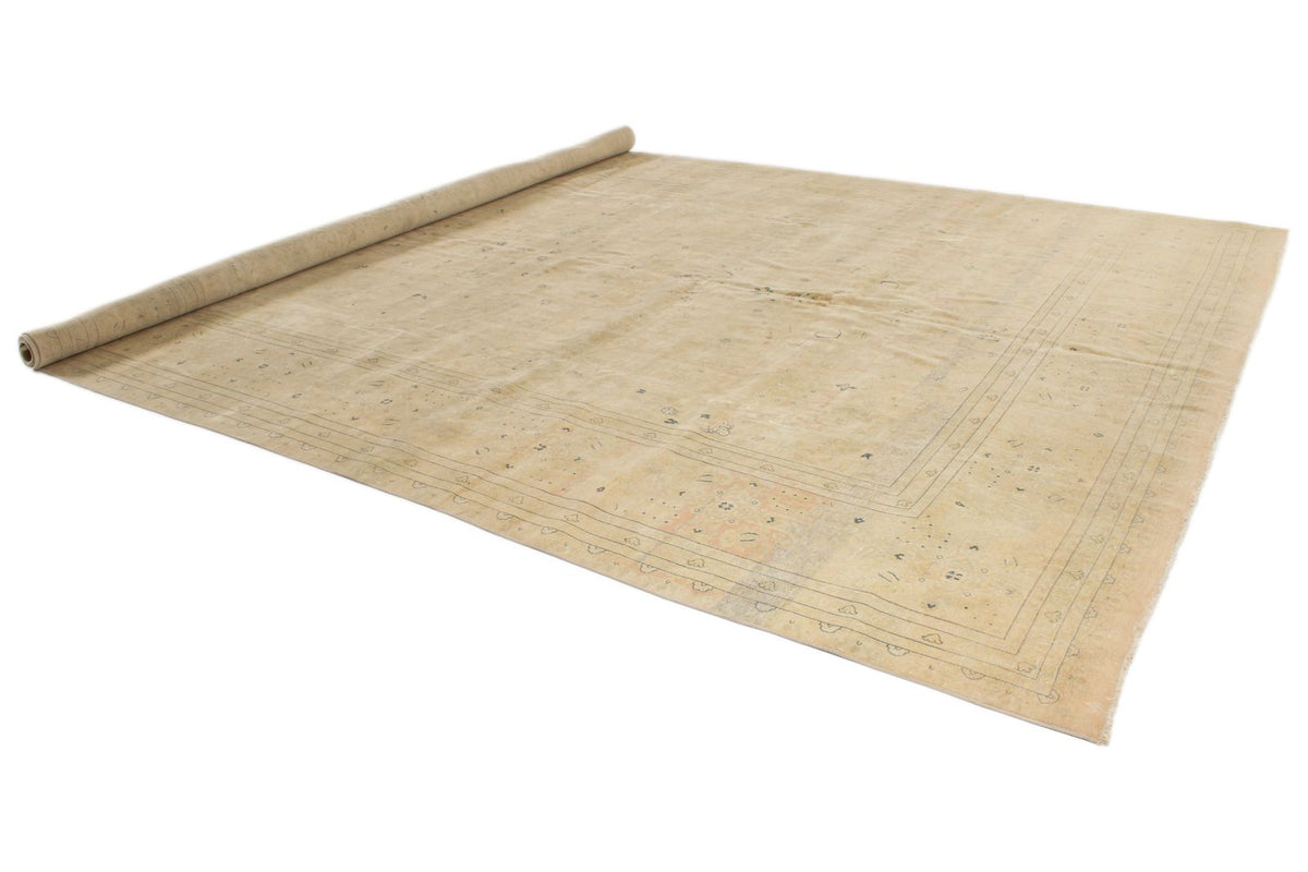 11x18 Beige and Blue Persian Traditional Rug
