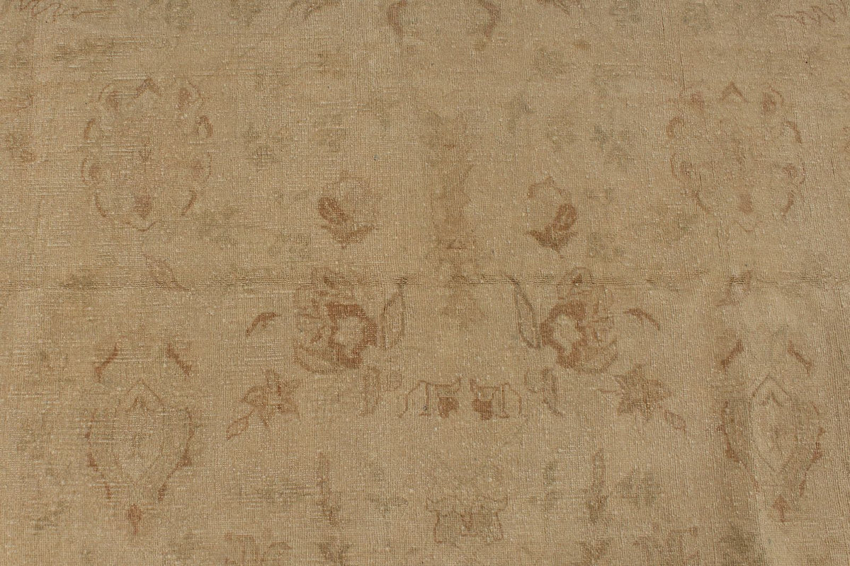 13x19 Beige and Red Turkish Oushak Rug
