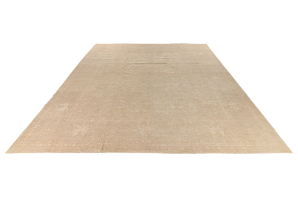 12x16 Beige Turkish Oushak Rug