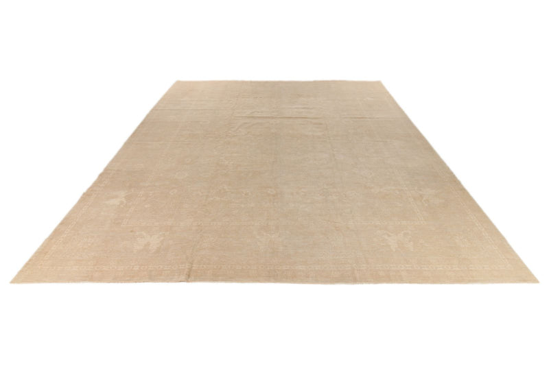 12x16 Beige Turkish Oushak Rug