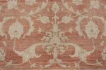 8x10 Rust and Beige Turkish Oushak Rug