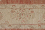 8x10 Rust and Beige Turkish Oushak Rug