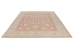 8x10 Rust and Beige Turkish Oushak Rug