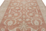 8x10 Rust and Beige Turkish Oushak Rug