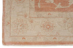 8x10 Rust and Beige Turkish Oushak Rug