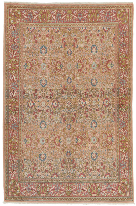6x10 Multicolor Turkish Silk Rug