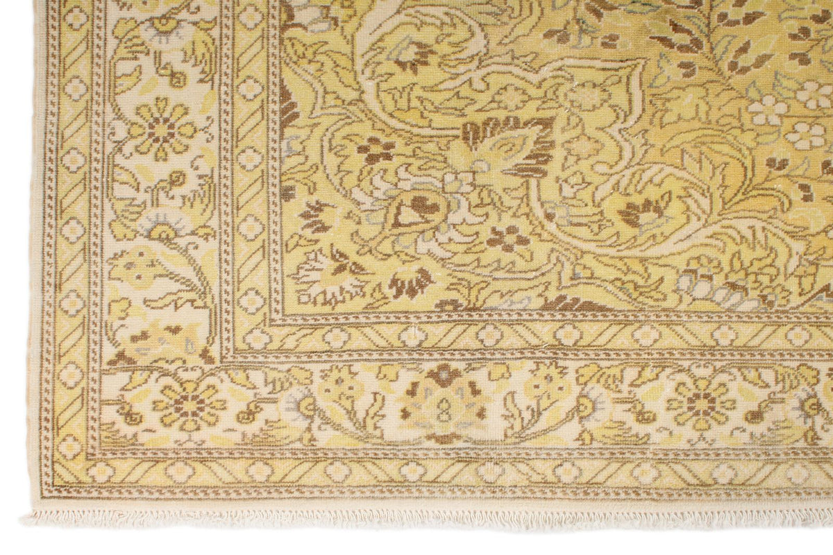 6x10 Yellow and Brown Turkish Traditional Rug