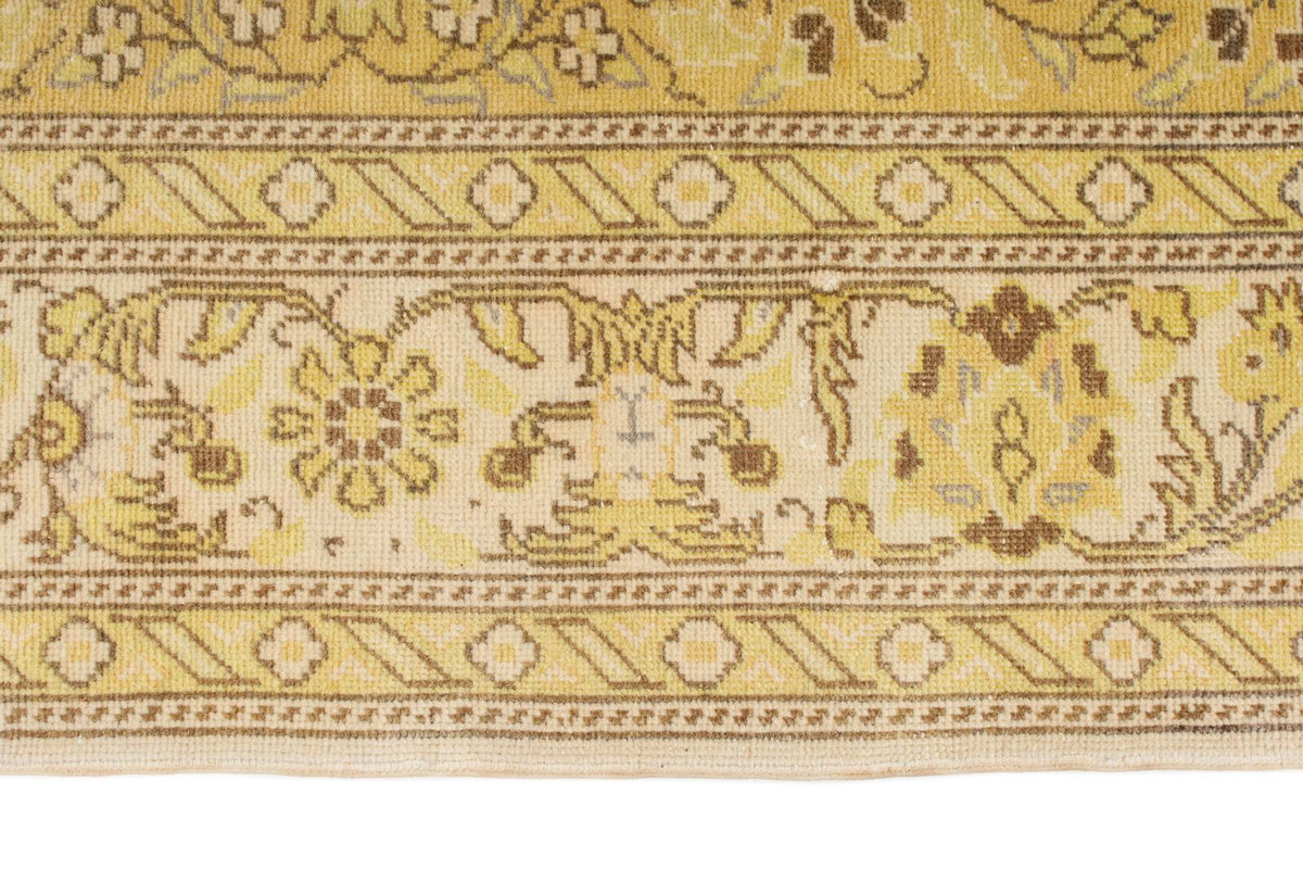 6x10 Yellow and Brown Turkish Traditional Rug