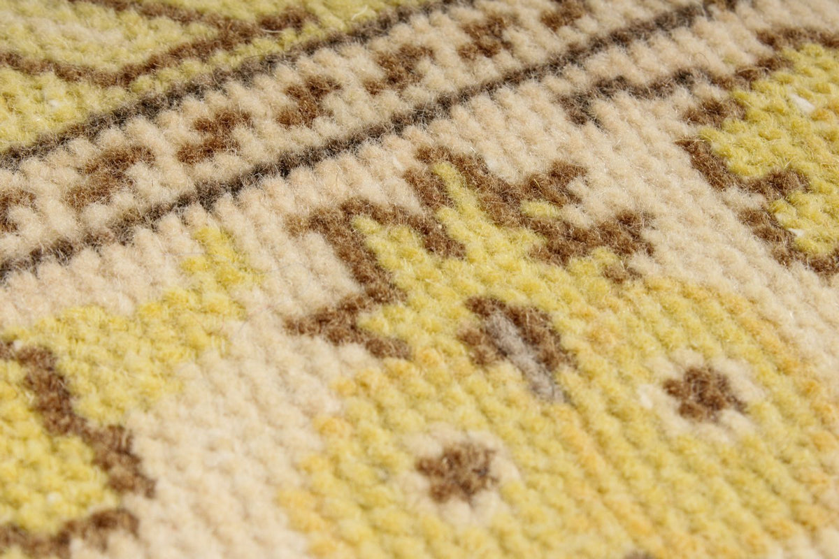 6x10 Yellow and Brown Turkish Traditional Rug