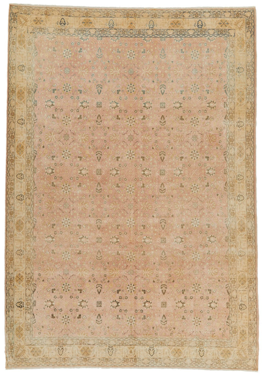 6x9 Rust and Brown Turkish Traditional Rug