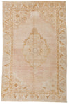 5x7 Beige Turkish Tribal Rug