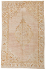 5x7 Beige Turkish Tribal Rug