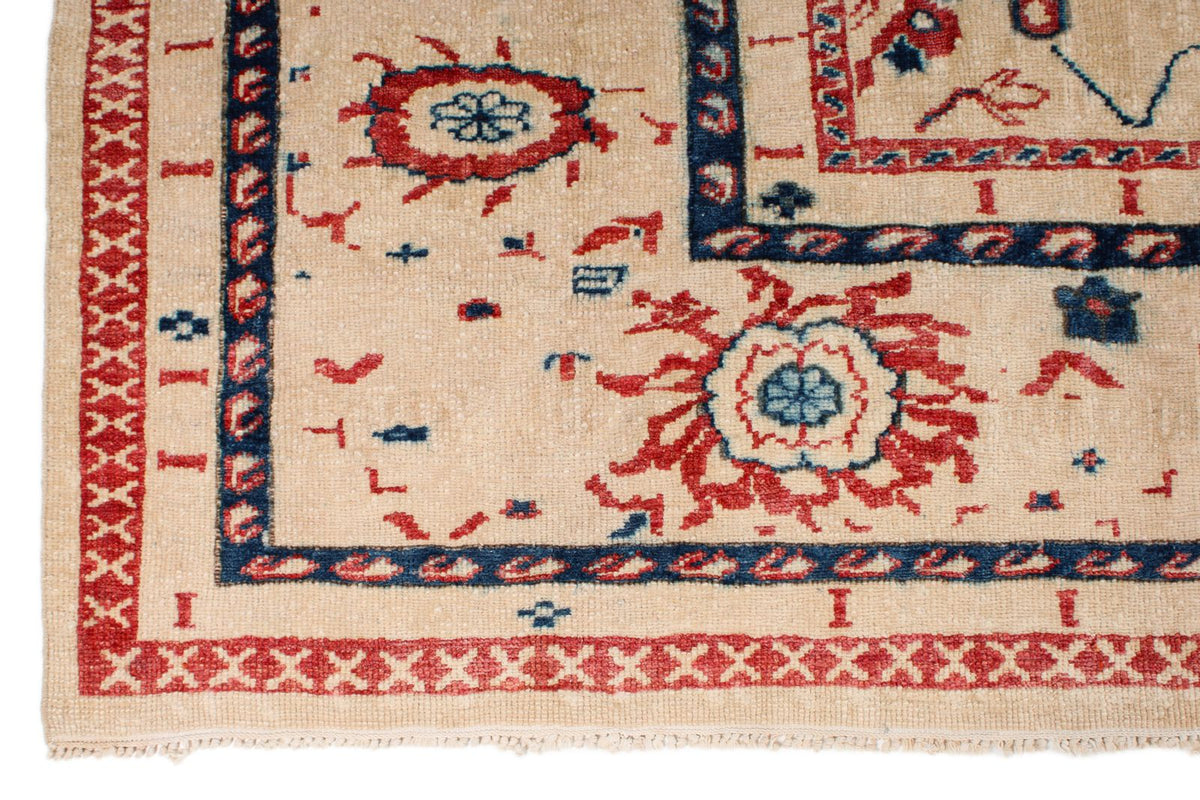 10x12 White and Rust Turkish Oushak Rug