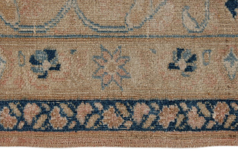 9x12 Beige and Blue Persian Traditional Rug