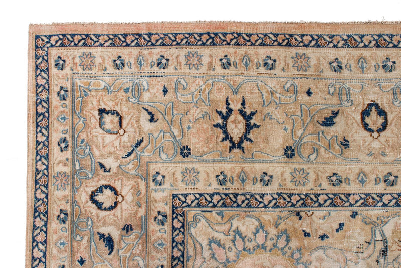 9x12 Beige and Blue Persian Traditional Rug